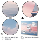 Sailboat Tranquility Pastel Sunset Reflection - Boat Canvas Wall Art