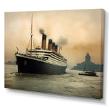 Vintage Photograph Of RMS Titanic - Boat Canvas Wall Art
