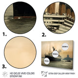 Vintage Photograph Of RMS Titanic - Boat Canvas Wall Art