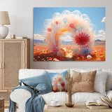 Translucent Floral Rainbow of Love - Classic Cars Canvas Wall Art