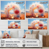 Translucent Floral Rainbow of Love - Classic Cars Canvas Wall Art
