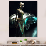 Classic Streamed lined Vintage Car Beauty 1940s - Classic Cars Canvas Wall Art