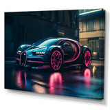 Futuristic Bugatti Sports Car - Cars Race Car Canvas Wall Art