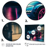 Futuristic Bugatti Sports Car - Cars Race Car Canvas Wall Art