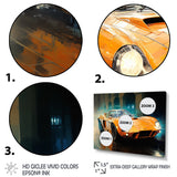 Grand Prix Retro Sports Car - Classic Cars Canvas Wall Art