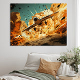 Airplane Taking Off In Full Action - Plane Canvas Wall Art