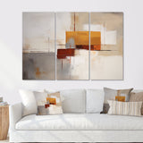 Deconstructed Orange Gray - Multi-Panels