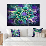 Vibrant Green Future Flower - Multi-Panels