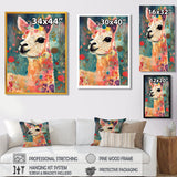 Smiling Flower Alpaca - Alpaca Wall Decor