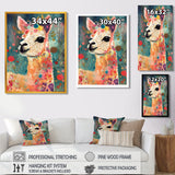 Smiling Flower Alpaca - Alpaca Wall Decor