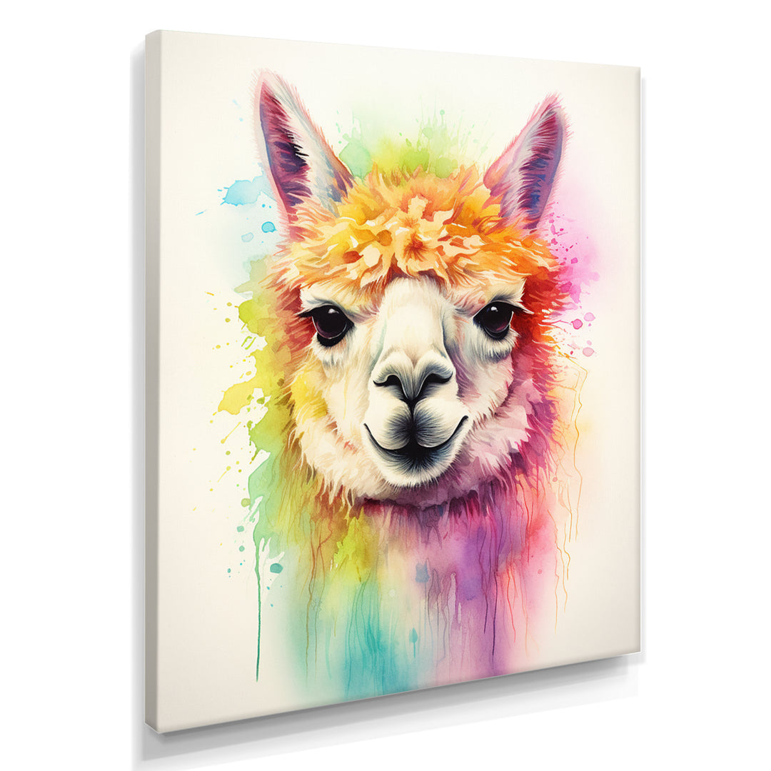 Cool Alpaca Portrait - Alpaca Wall Decor