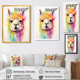 Cool Alpaca Portrait - Alpaca Wall Decor
