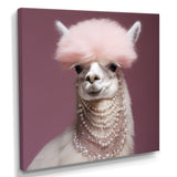 Fancy Glam Alpaca - Alpaca Wall Art Prints