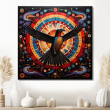 Majestic Black Eagle Ethnic Seal - Multi-Color Eagle Wall Art