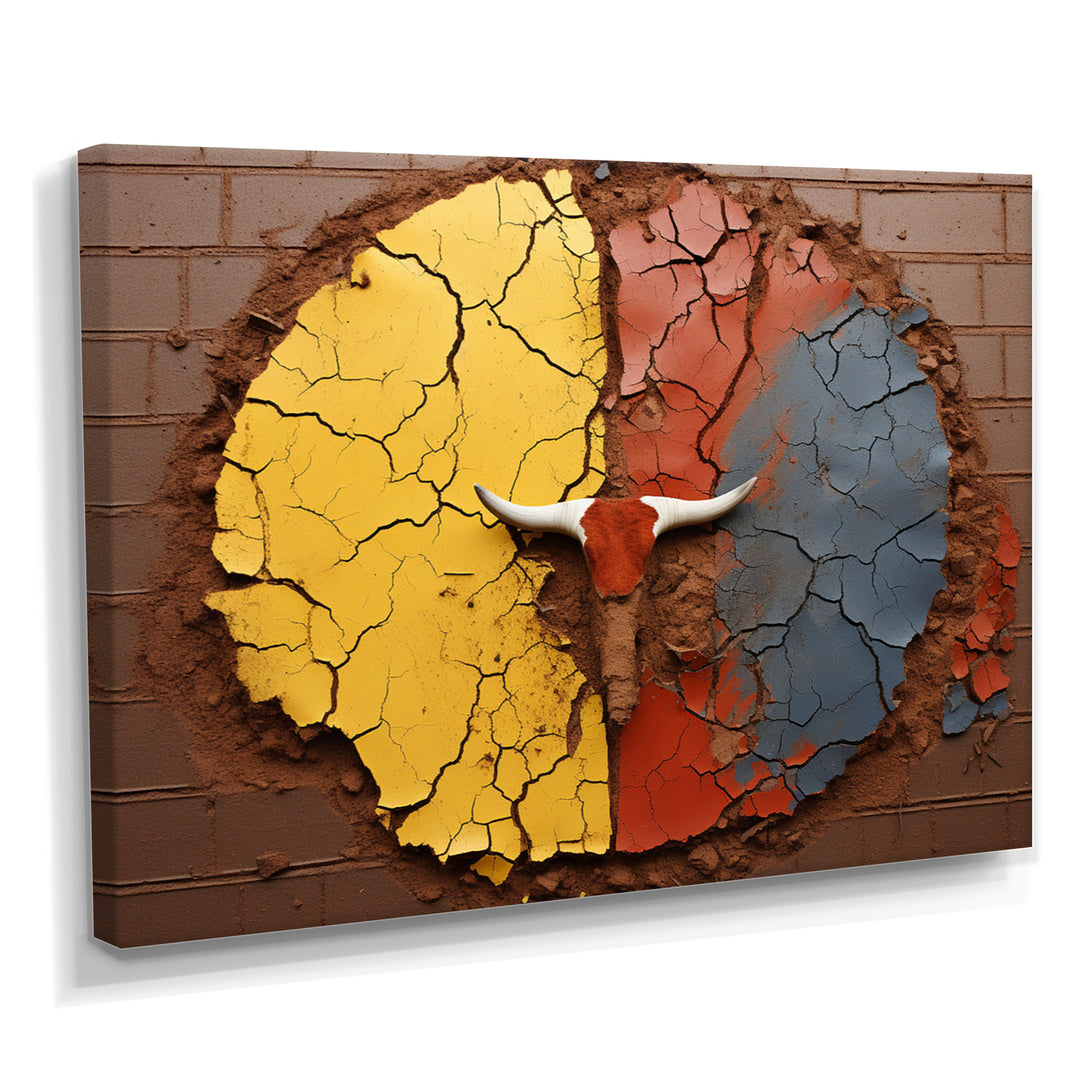 Tribe Of The Wild Bison - Bison Living Room Wall Art