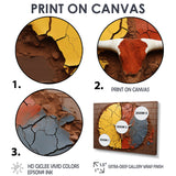Tribe Of The Wild Bison - Bison Living Room Wall Art