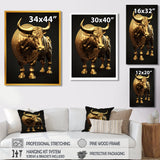 Bullish Momentum Bitcoin Bull - Bull Canvas Wall Art