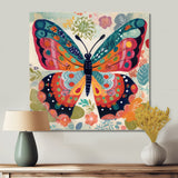Boho Butterfly Wings of Spring - Multi-Color Butterfly Wall Art