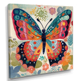 Boho Butterfly Wings of Spring - Multi-Color Butterfly Wall Art