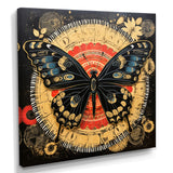 Monarch Collage On Glam Gold Seal - Butterfly Home Decor Art