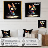 Little Cute Lady Black Cat - Cat Wall Decor