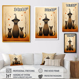 Family Of Wizard Cats - Cat Large Canvas Wall Art