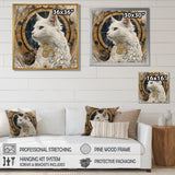 Collage Majestic White Cat - Cat Bedroom Wall Art