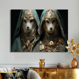 Majestic Royal White Cats - Cat Fashion Wall Art Prints