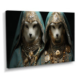 Majestic Royal White Cats - Cat Fashion Wall Art Prints