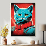 Pop Culture Retro Cat - Cat Living Room Wall Art