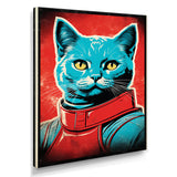 Pop Culture Retro Cat - Cat Living Room Wall Art