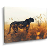 Majestic Cheetah On The Sunset Prairie - Cheetah Home Decor Art