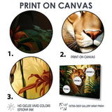 Cougar In The Jungle - Leopard Living Room Wall Art
