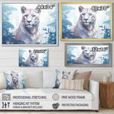 Majestic Cougar In The Jungle Faded Morning Light - Cheetah Canvas Wall Art