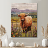 Highland Cow Embroidery - Cow Wall Decor
