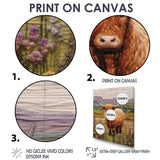 Highland Cow Embroidery - Cow Wall Decor