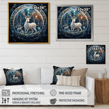 Celestial Deer With Antlers In Enchanted Forest - Deer Home Decor Art
