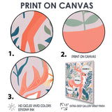 Graphic Deer In Forest - Deer Wall Art Prints