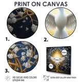 Celestial Dove Bringing Peace - Dove Large Canvas Wall Art