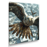 Majestic Eagle Roaming The Winter Sky - Eagle Wall Decor
