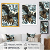 Majestic Eagle Roaming The Winter Sky - Eagle Wall Decor