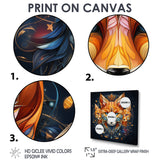 Portrait Of Majestic Magical Fox - Fox Large Canvas Wall Art