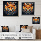 Portrait Of Majestic Magical Fox - Fox Large Canvas Wall Art