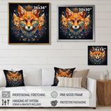 Portrait Of Majestic Magical Fox - Fox Large Canvas Wall Art
