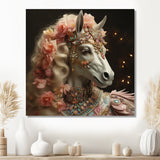 Gracious Horse Retro Glam - Horse Large Canvas Wall Art