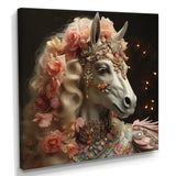 Gracious Horse Retro Glam - Horse Large Canvas Wall Art