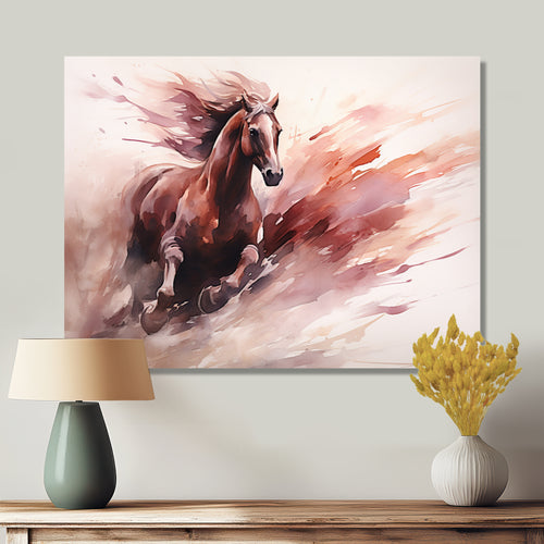 Grace Of Galloping Wild Horse - Horse Home Decor Art