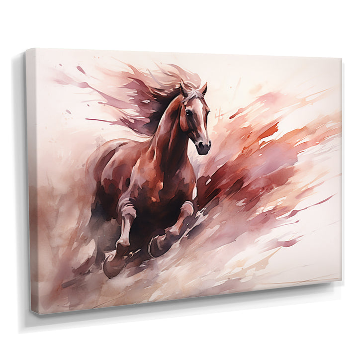 Grace Of Galloping Wild Horse - Horse Home Decor Art