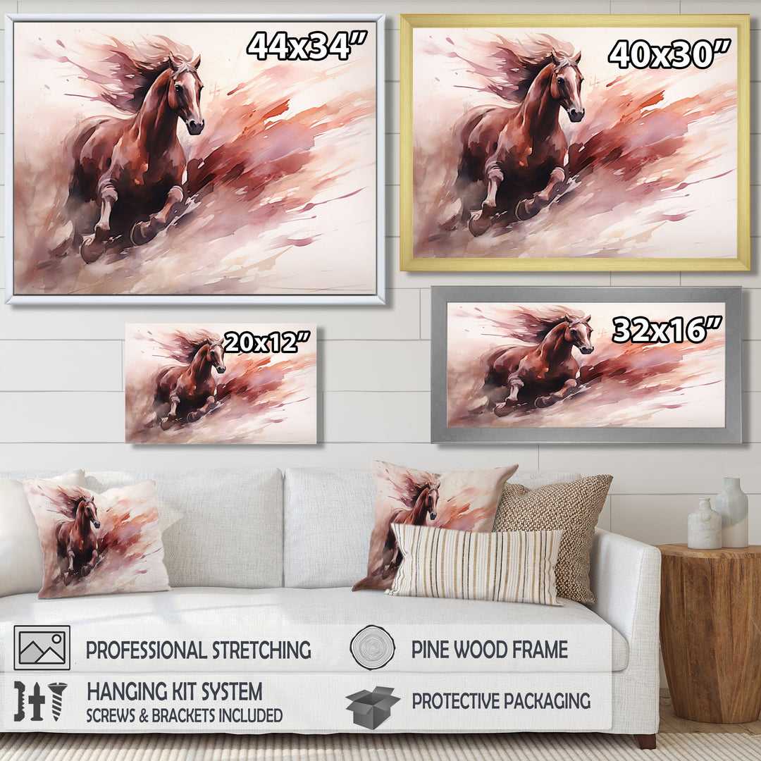 Grace Of Galloping Wild Horse - Horse Home Decor Art