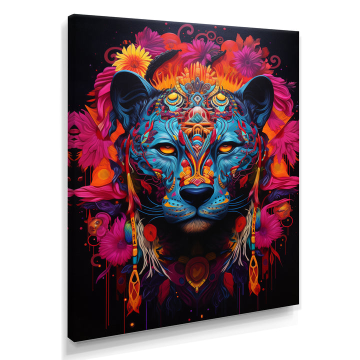 Tribe Of The Blue Jaguar - Leopard Wall Decor